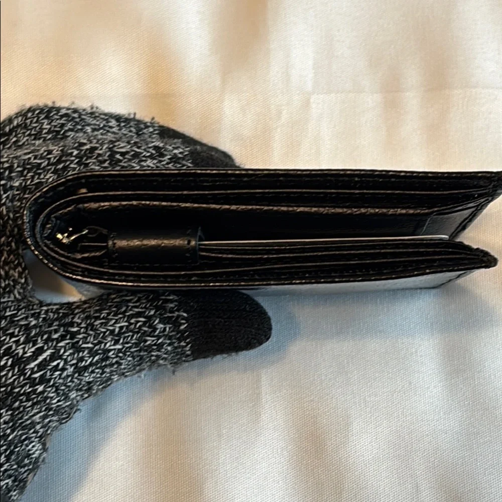 J Francis Men’s Leather Wallet Black GUC
